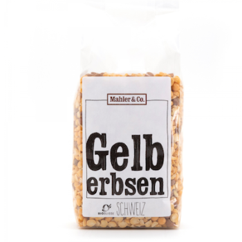 Bio Gelberbsen geschält - 400 g - Mahler und Co.